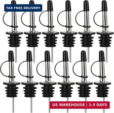 12/24/48/100 Pack Liquor Pour Spout, with Rubber Dust Cap | for Liquor Bottle, O picture