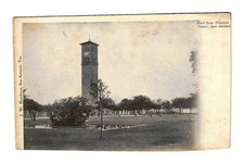 Vintage RPPC Fort Sam Houston Clock Tower San Antonio Texas Postcard picture
