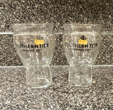 Southern Tier Brewing Co. Pumpkin Logo Pint Glasses Set of 2 Breweriana picture