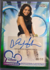 Topps 2026 Disney Chrome Gabriella Montez DCA-VH Hard Signed Auto Green 88/99 picture