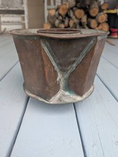 Antique 1875 Patented Copper Wine Cooler MultiBottle Inverted Chiller Ice Bucket picture