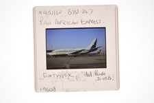 Pan African Express Boeing 737 N4511w Gatwick Airport Photo 35mm Slide picture