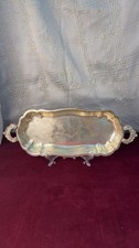 EPCA Bristol Silver Plate by Poole Serving Tray S7 picture