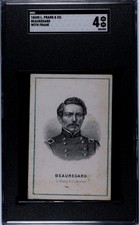 1860s L. Prang & Co General Beauregard SGC 4 Confederate Civil War Hero Manassas picture
