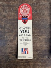 Paris Exposition Commemorative Bookmark.  May-November 1937 picture