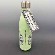 NWT Starbucks x S'well Water Bottle Kelsey Montague Green Wing 17oz picture