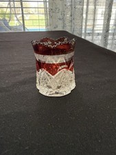 Early 20th Souvenir Glass/ Toothpick Holder picture