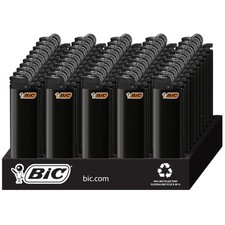 BIC Classic Maxi Pocket Lighters, Black, 50-Count Tray of Lighters picture