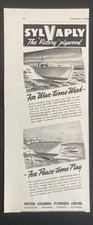 1941 CANADA WWII CANADIAN AD BRITISH COLUMBIA PLYWOOD VANCOUVER SYLVAPLY picture