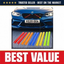 BMW Front Grille Nose Trim Sticker 2Pcs Sport Air Inlet Bar F20 F30 F32 picture