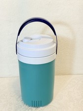 Vintage 1997 Rubbermaid Water Jug 1/2 Gallon Teal Purple Cooler Model 1591 USA picture