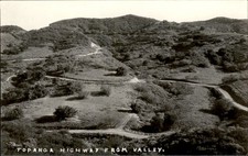 Topanga Highway From Valley c1930s-40s Real Photo Vintage Postcard bhn picture