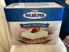 Collectible Philadelphia Cream Cheese Tin w/ Favorite Recipe Card Collection picture
