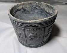 Antique Cast Lead Cup Mortar Jar Mythical Creatures Animals Heavy  4