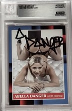 Abella Danger Signed Custom Trading Card Beckett Encapsulated Autograph GOAT COA picture