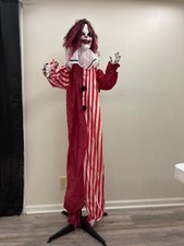 joyin red 5ft used animatronic clown Halloween decor picture
