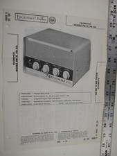 1950's Sams Photofact PACEMAKER Model PM 10, PM 105  BIS picture