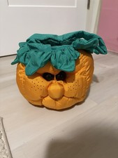 Vintage Dayton Hudson Halloween Plush Pumpkin Trick or Treat Candy Bag picture