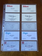 Vintage Golf Business Cards Lot Sam Snead, Hagen, Ben Hogan, Sarazen, Jones picture