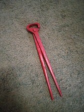 Vintage Wire Cord Cutters Steel Red Great Usable Condition Heavy Sharp picture