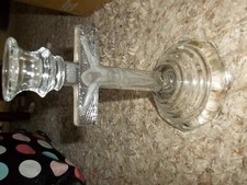 Glass Crucifix Cross Candleholder Candlestick 7