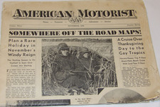 VINTAGE 1935 AAA AMERICAN MOTORIST MAGAZINE/NEWSPAPER FULL PAGE ADS OLDSMOBILE+ picture