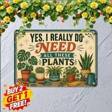 Book Lover Humor Metal Sign Yes I Really Need All These Books Plaque 8x12 picture