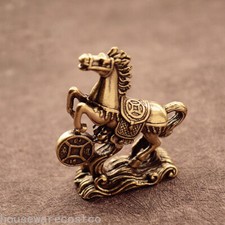 Solid Brass Lucky Small Statue Tea Pets Table Ornaments Vintage Small Ornaments picture