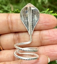Pure Silver Nag Naag Snake for Shiva Lingam, Shiv Puja, 5.3 gram, 4.5 cm length picture