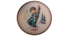 Vtg 1971 MJ Hummel First Edition 100th Anniversary Annual Plate Angel HUM 264 picture