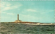 Boon Island Lighthouse Maine Postcard Vintage Natural Color Dexter Press picture