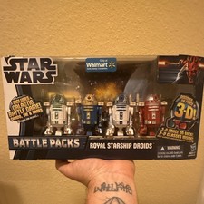 Hasbro Star Wars Battle Packs Royal Starship Droids R2-D2 3-D Game 2008 Walmart picture