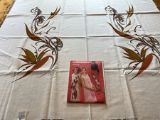 MCM Alfred Shaheen double panel Birds of Paradise Fabric +Dress Sewing Pattern picture