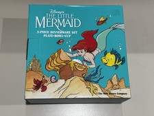 VTG Zak Designs Disney Little Mermaid Dinnerware Set Plate Cup Bowl New In Box picture