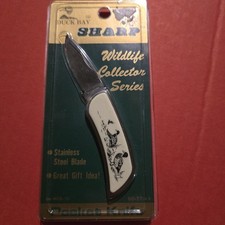 Sharp Duck Bay Wildlife Collector Series Pocketknife  1996 Kmart Vintage Knife picture
