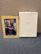 Hallmark Fifty Years 4x6 Gold Enameled Metal Anniversary Frame Portrait NEW picture