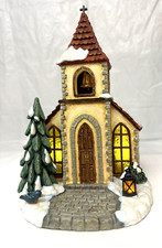 2008 1143D Goebel/MJ Hummel Caroling Chapel Musical and Lights up Porcelain picture