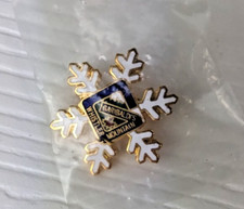Vintage Garibaldi's Whistler Mountain Ski Resort Snowflake Pin Canada picture