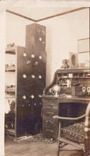 1920s Amateur HAM RADIO Station Wireless Shack Transmitter Equipment Photo picture