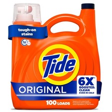 Tide Liquid Laundry Detergent, Original Scent, 125 Fl Oz (Pack of 1), white picture