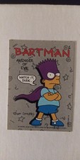 Original 1990 Topps The Simpsons Bart Simpson Rookie Card Sticker #1 Bartman picture