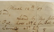 ANTIQUE 1859 LETTER MARCUS HENRY BUNN TWIGGS COUNTY GEORGIA picture