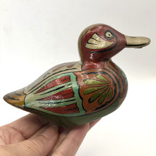 Colombian Barniz De Pasto Folk Art Duck Figurine Mopa Mopa Tech Hand Made/decor picture
