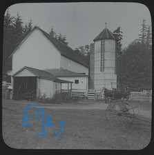 Photo CANADA A FARM IN VICTORIA BRITISH COLUMBIA C1920 Magic Lantern Slide picture