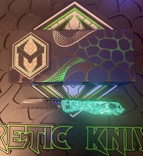 NEW Heretic Jinn Manual Marbled Glow CF DLC Full Serrate Magnacut $394 picture