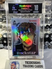 Tkzdesigns Ryan Upchurch Sketch Card Platinum Print 1/1 Signed By Artist Tony K picture