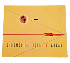 Original 1950s Oldsmobile Rockets Ahead Fold-Out Poster Sales Brochure GM OEM picture