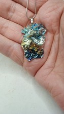 Bismuth Cystal Beautiful Necklace ~ Handmade ~ Unique Rare Gift ~ picture