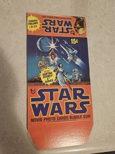 1977 Topps Star Wars 5th Series Unused Wax Box Flat Orange Vintage NOS AFA picture