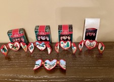  Hallmark Heart of Christmas Ornaments Complete Series Run 1990-1994 Lot 5pc picture
